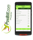Mobile Funkkasse für PosBill Kassensysteme - Vorgangsübersicht